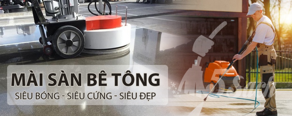 Dịch vụ mài sàn bê tông giá rẻ tại Hà Nội - Công ty 5 Sạch